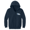 18600B-NAVY-FOT Youth Navy Heavy Blend Full-Zip Hoodie