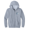 Youth Sport Grey Heavy Blend Full-Zip Hoodie
