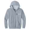 Youth Sport Grey Heavy Blend Full-Zip Hoodie