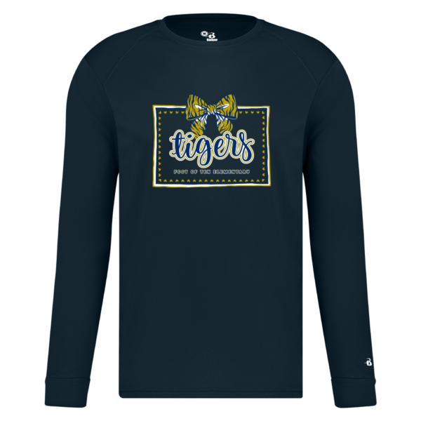 Youth Navy Long Sleeve Performance Tee