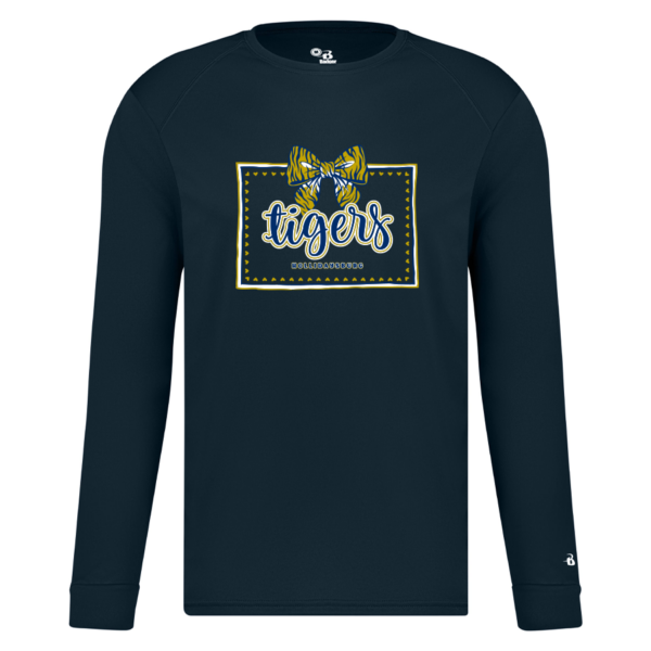 Youth Navy Long Sleeve Performance Tee