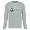 4104-SILVER-SPLASHHOL Youth Silver Long Sleeve Performance Tee