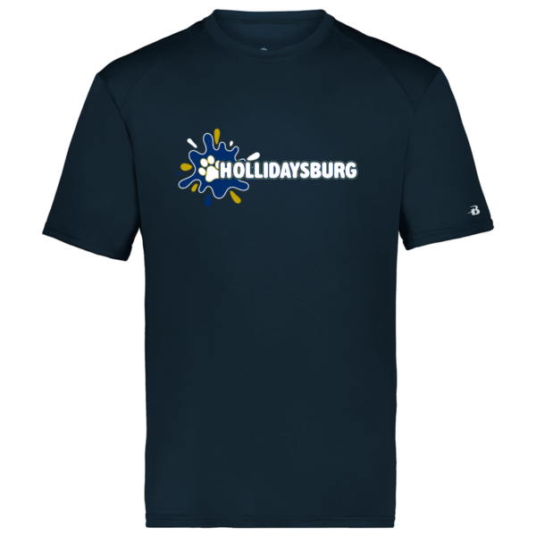 4120-NAVY-SPLASHHOL Youth Navy Performance Tee