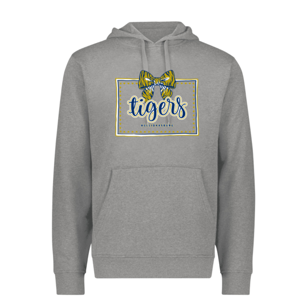 5414-GREY-BOWH Charcoal Heather 60/40 Fleece Pullover Hoodie