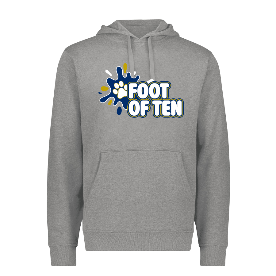 5414-GREY-SPLASHF Charcoal Heather 60/40 Fleece Pullover Hoodie