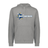 5414-GREY-SPLASHH Charcoal Heather 60/40 Fleece Pullover Hoodie
