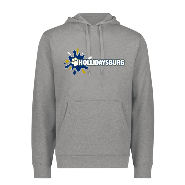 5414-GREY-SPLASHH Charcoal Heather 60/40 Fleece Pullover Hoodie