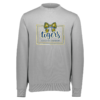 5416-CHARC-BOWFOT Charcoal Heather 60/40 Fleece Crewneck