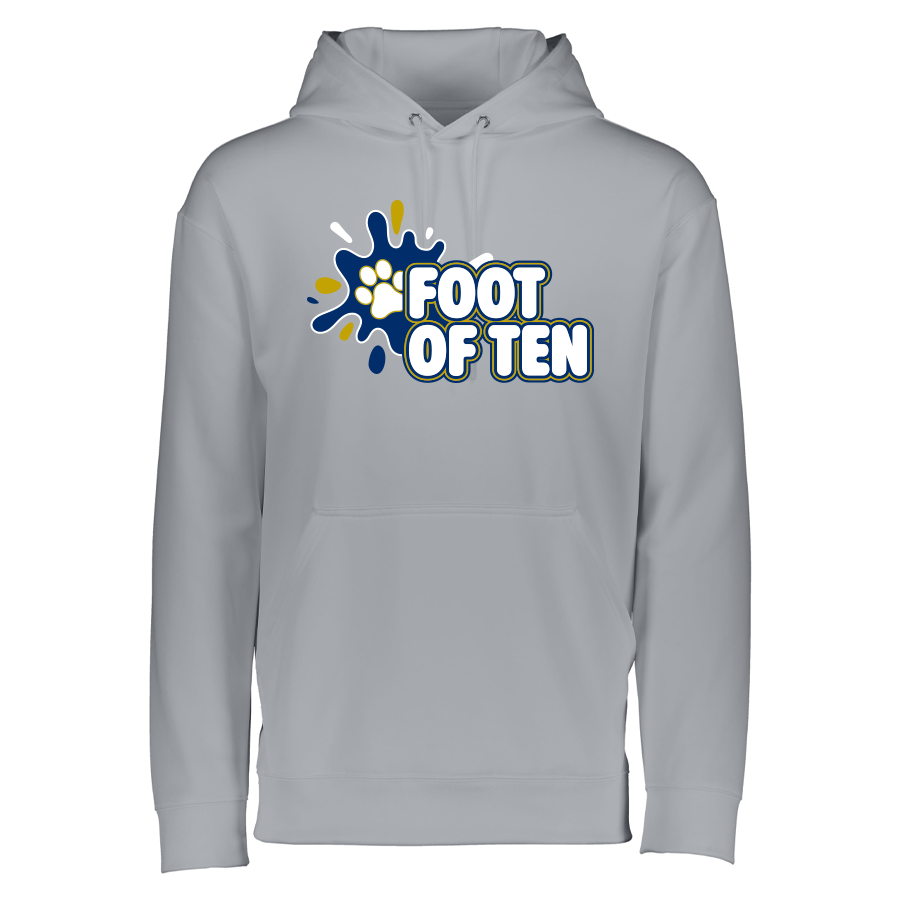 5505-ATH-SPLASHFOT Athletic Heather Wicking Fleece Pullover Hoodie