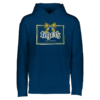Navy Wicking Fleece Pullover Hoodie