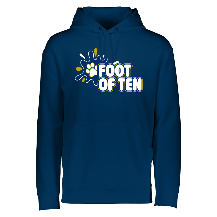 5505-NAVY-SPLASHFOT Navy Wicking Fleece Pullover Hoodie