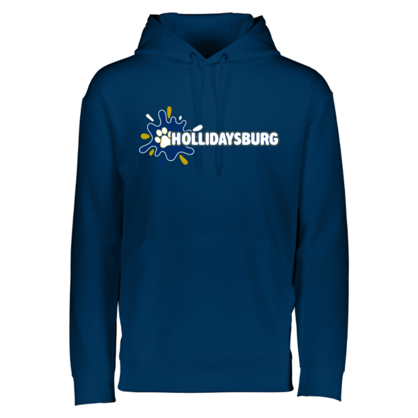 Navy Wicking Fleece Pullover Hoodie