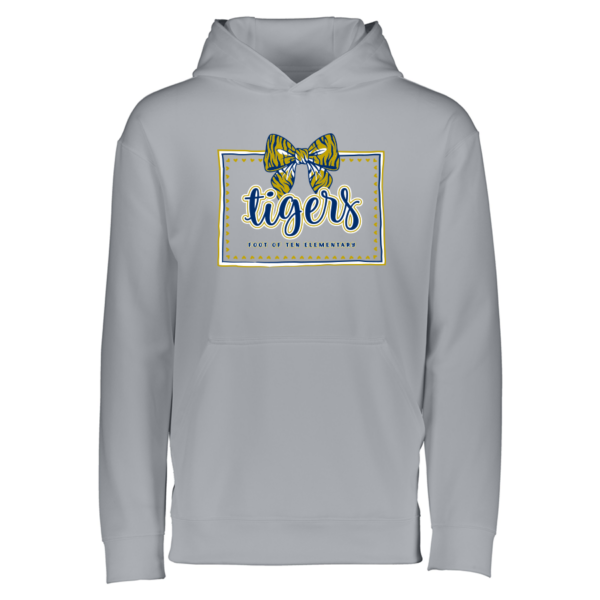 5506-ATH-BOWFOT Youth Athletic Heather Wicking Fleece Pullover Hoodie