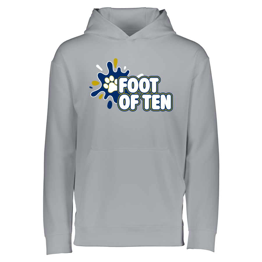 5506-ATH-SPLASHFOT Youth Athletic Heather Wicking Fleece Pullover Hoodie