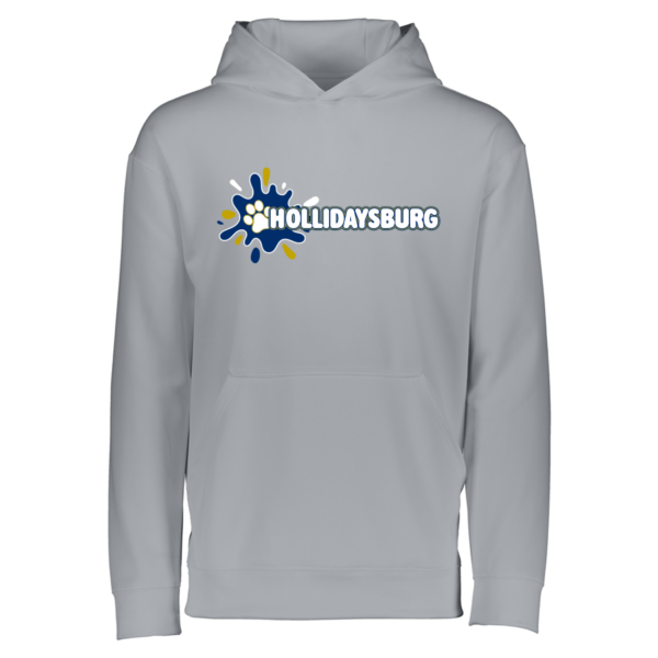 5506-ATH-SPLASHHOL Youth Athletic Heather Wicking Fleece Pullover Hoodie