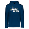 5506-NAVY-SPLASHFOT Youth Navy Wicking Fleece Pullover Hoodie