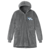 Smoke Grey Plush Poncho