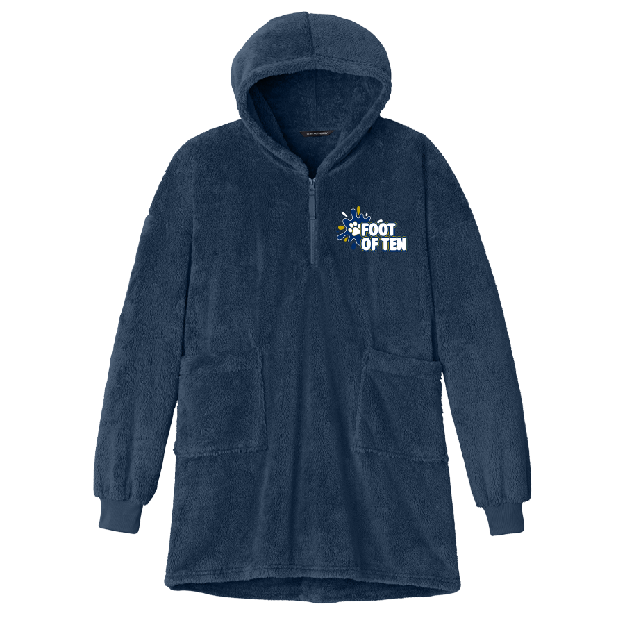 River Blue Navy Plush Poncho