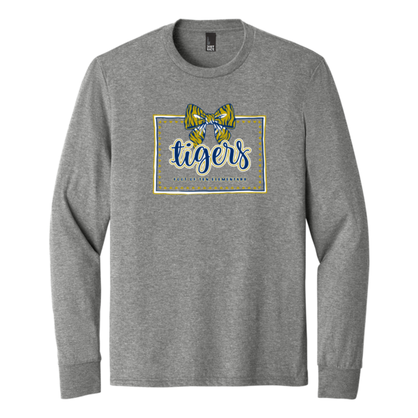 DM132-GREY-BOWFOT Grey Frost Super Soft Tri Long Sleeve Tee