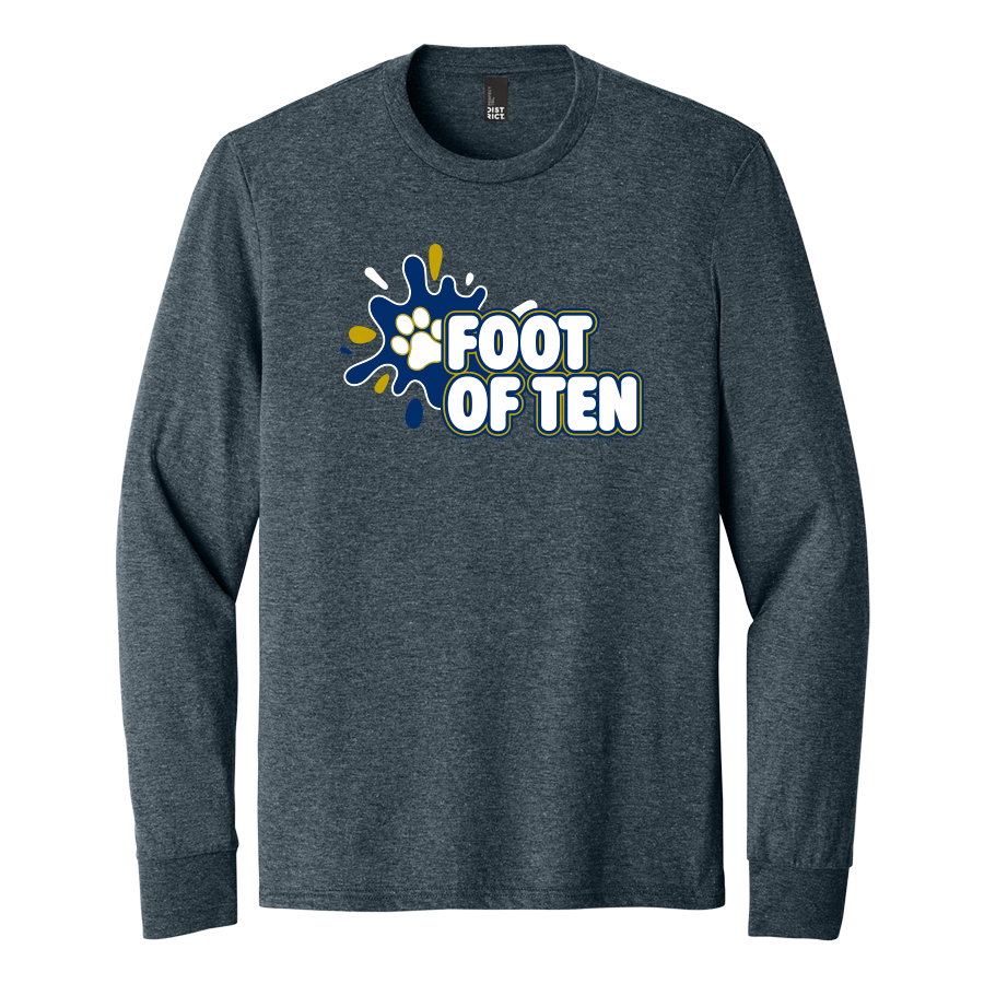 DM132-NAVYFROST-SPLASHFOT Navy Frost Super Soft Tri Long Sleeve Tee