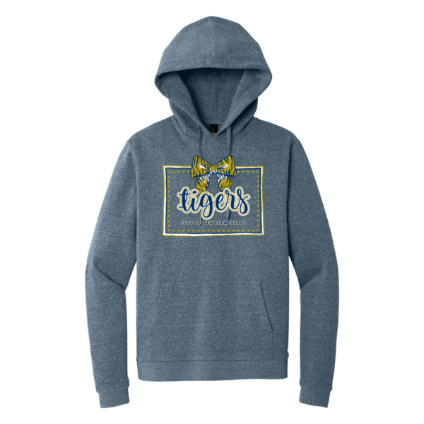 DT1300-NAVYFROST-BOWFOT Navy Frost Super Soft Tri Fleece Pullover Hoodie
