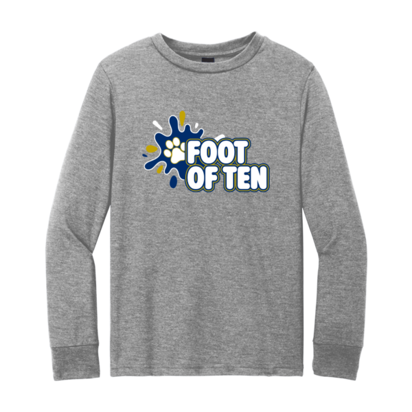 DT132Y-GREY-SPLASHFOT Youth Grey Frost Super Soft Tri Long Sleeve Tee