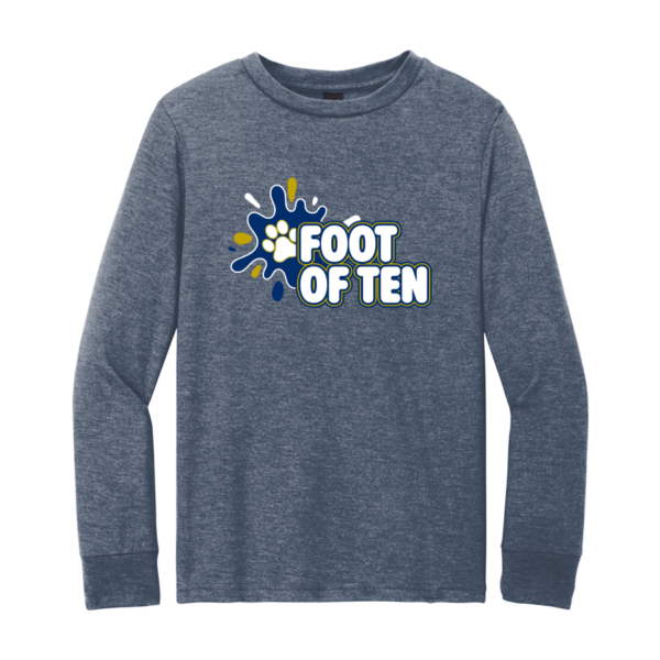 Youth Navy Frost Super Soft Tri Long Sleeve Tee