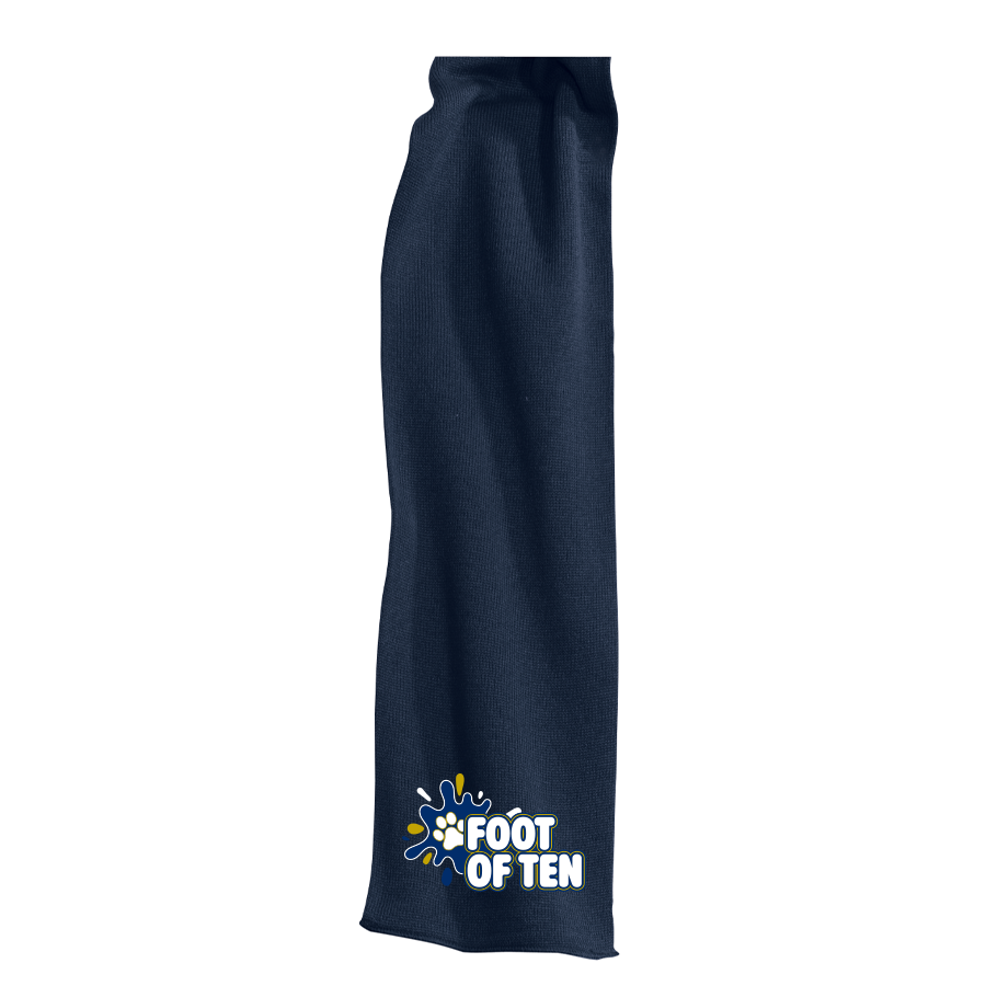 Navy Knitted Scarf