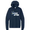 NKDR1499-NAVY-SPLASHFOT Midnight Navy Nike Pullover Hoodie
