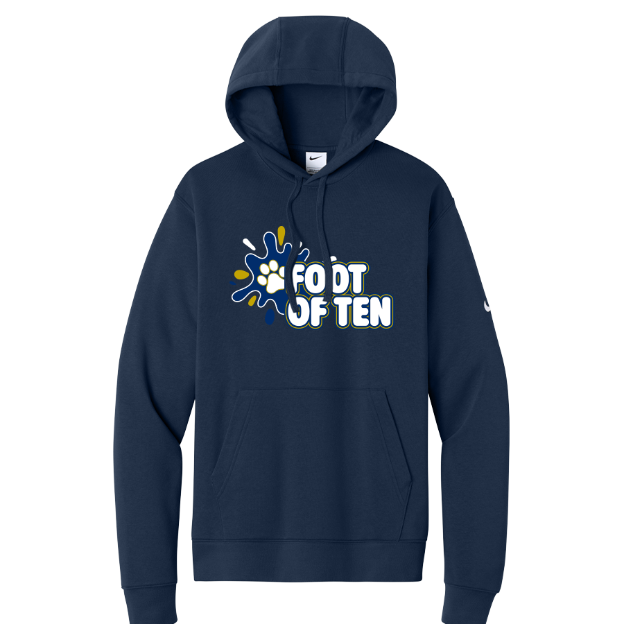 NKDR1499-NAVY-SPLASHFOT Midnight Navy Nike Pullover Hoodie