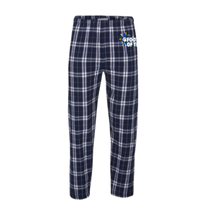 Youth Navy/Silver Poly Flannel Pant