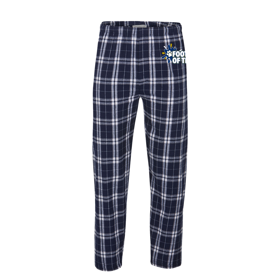Youth Navy/Silver Poly Flannel Pant